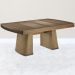 Mesa De Jantar Extensivel 162 ou 222 cm Madeira Capuccino Nacc