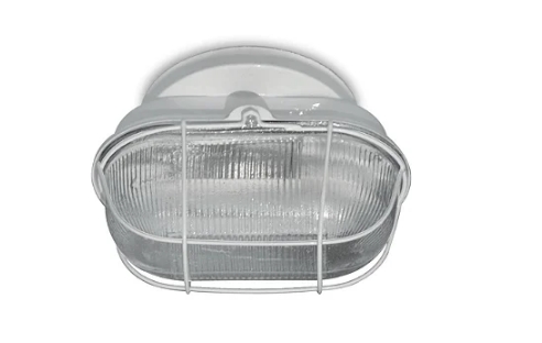 Tartaruga Branco Com Ferro E Vidro 1 Lamp - Nacional Iluminação