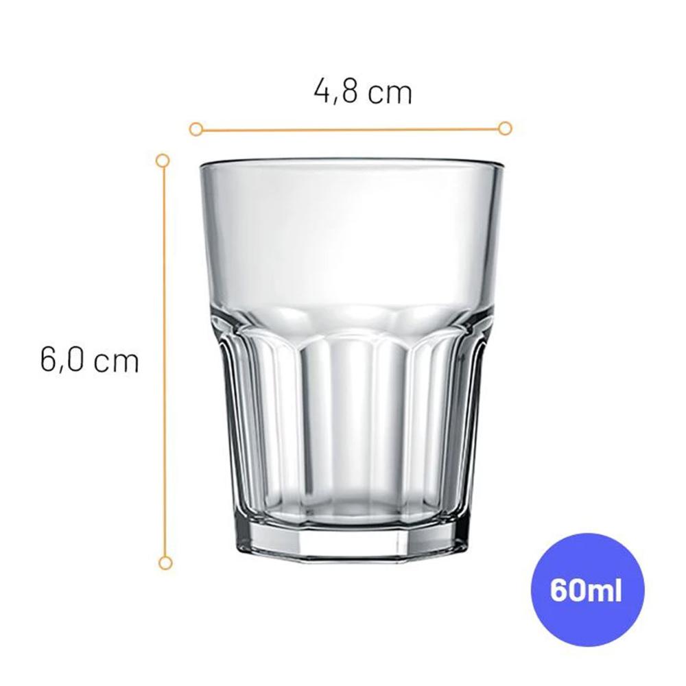 Copo Bristol Nadir Figueiredo Vidro 60ml para Dose Shot Caip