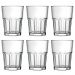 Jogo 6 Copos 200ml para Suco Água e Refrigerante Nadir Figueiredo em Vidro Transparente