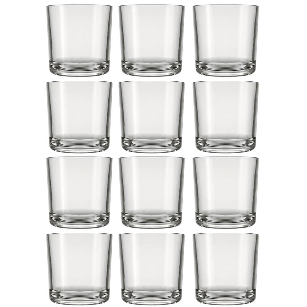 Jogo de 12 Copos de Vidro para Whisky Bar Rocks 265ml Nadir