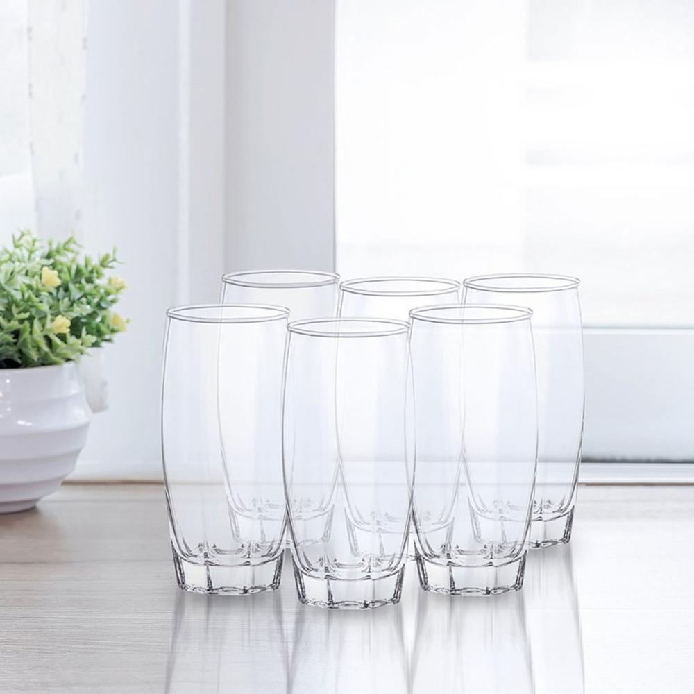 Jogo de Copos de Vidro 410ml com 6 Peças Capri Long Drink Nadir Figueiredo Transparente
