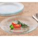 Kit 12 Pratos Fundos Duralex Pratos de Vidro Redondos Diamante 22cm Nadir Transparentes