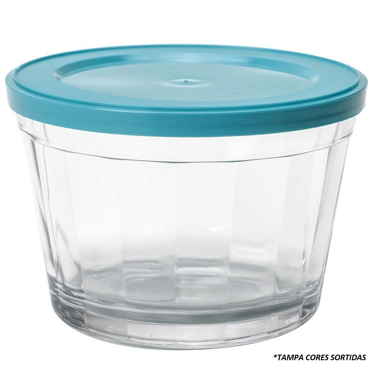 Pote Bowl Redondo de Vidro 350ml Nadir Figueredo com Tampa P