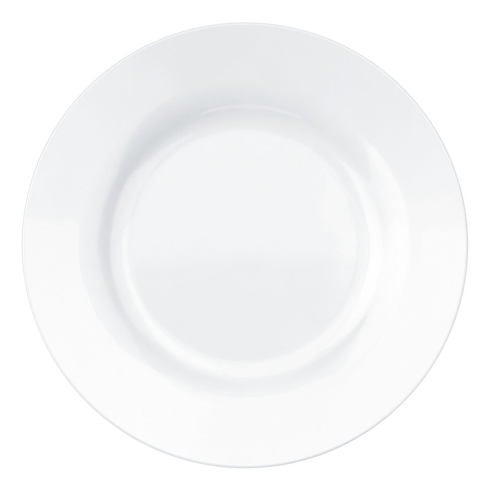 Prato Sobremesa Menu Branco