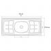 Balcão Gabinete Pia Inox 120cm Nathan 2 Portas Branco - Nathy Móveis