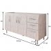 Balcão Gabinete Pia Inox 160cm Nathan 3 Portas Rústico - Nathy Móveis