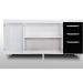 Balcão Gabinete de Pia sem Tampo 160cm Nathan 3 Portas Branco - Nathy Móveis