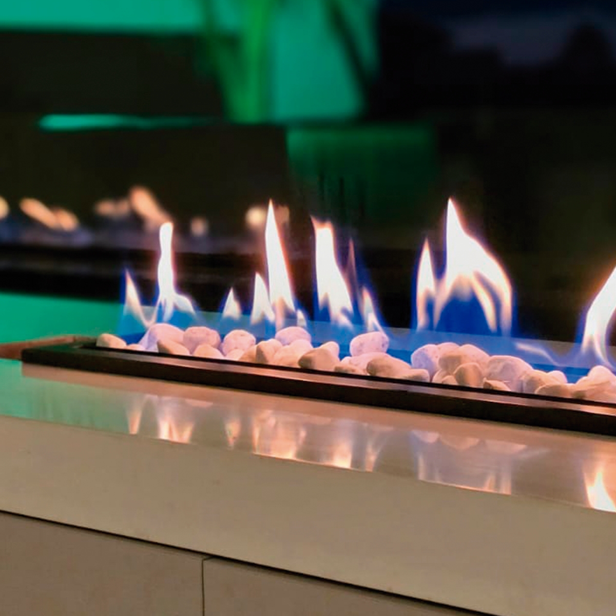 Lareira A Gás Interna Natural Glp Botijão Decoração Sala 60cm