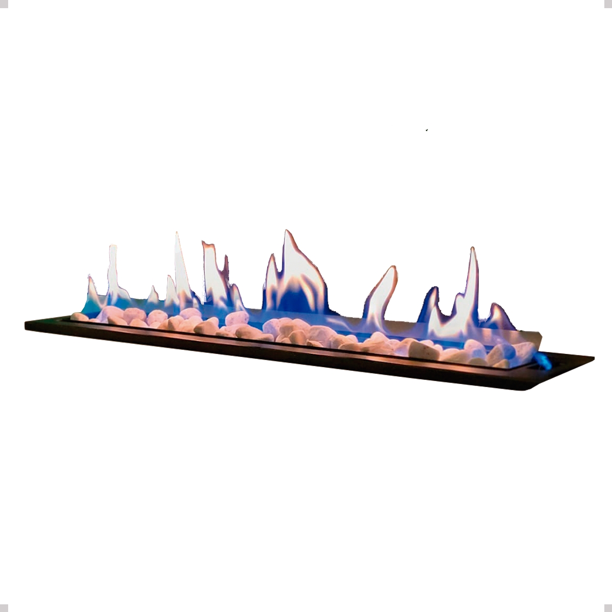 Lareira A Gás Interna Natural Glp Botijão Decoração Sala 60cm
