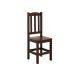 Conjunto Mesa De Madeira Castanho Maciça 120x88 + 4 Cadeiras Sfa