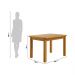 Conjunto Mesa De Madeira Mel Maciça 120x88 + 4 Cadeiras Sfa