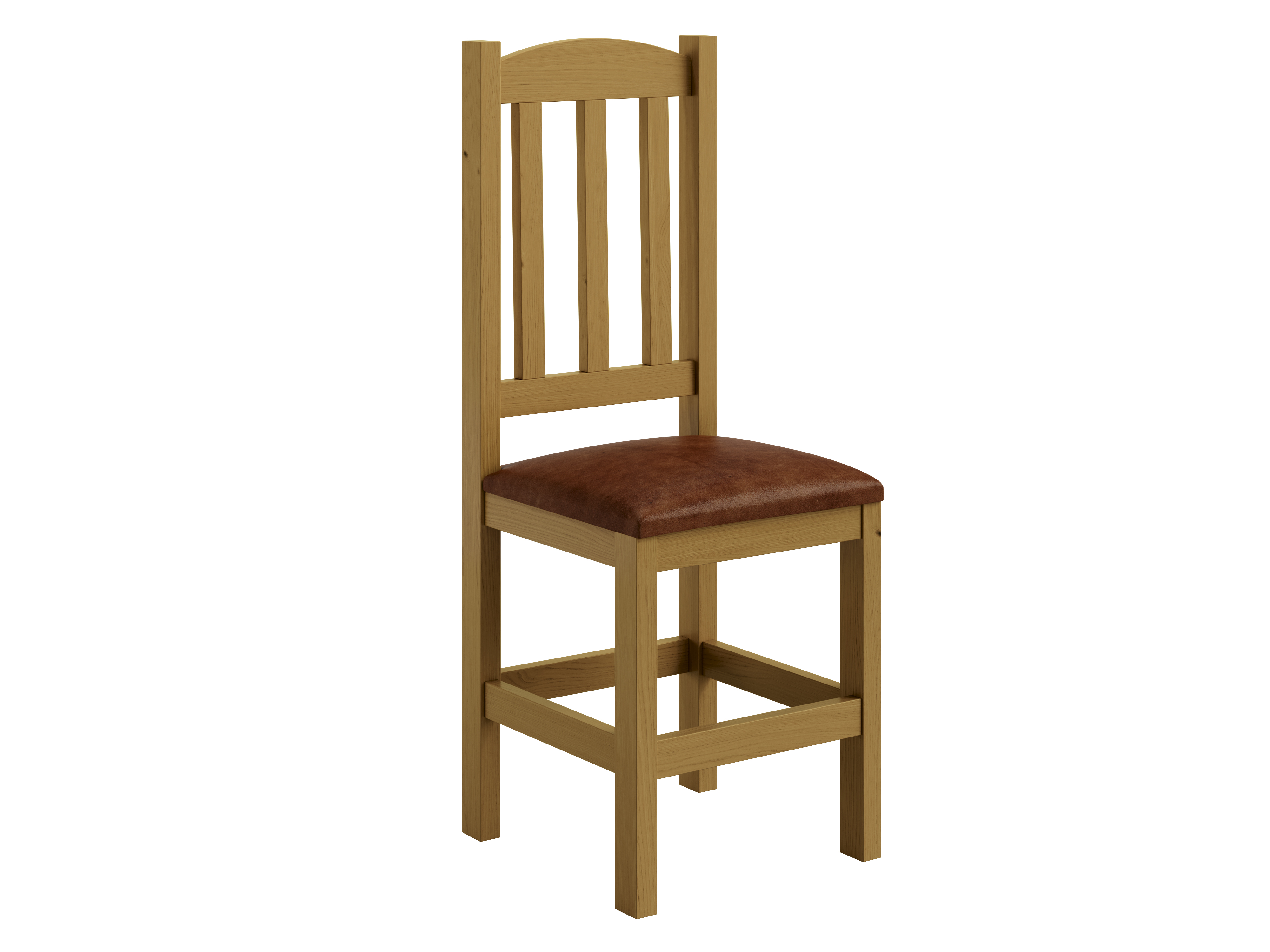 Conjunto Mesa De Madeira Nogueira 120x88 Com 4 Cadeiras Estofadas Sfa