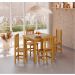 Conjunto Mesa Mel De Madeira Maciça 88x88 + 4 Cadeiras Madeira Para Cozinha Sala De Jantar  Sfa