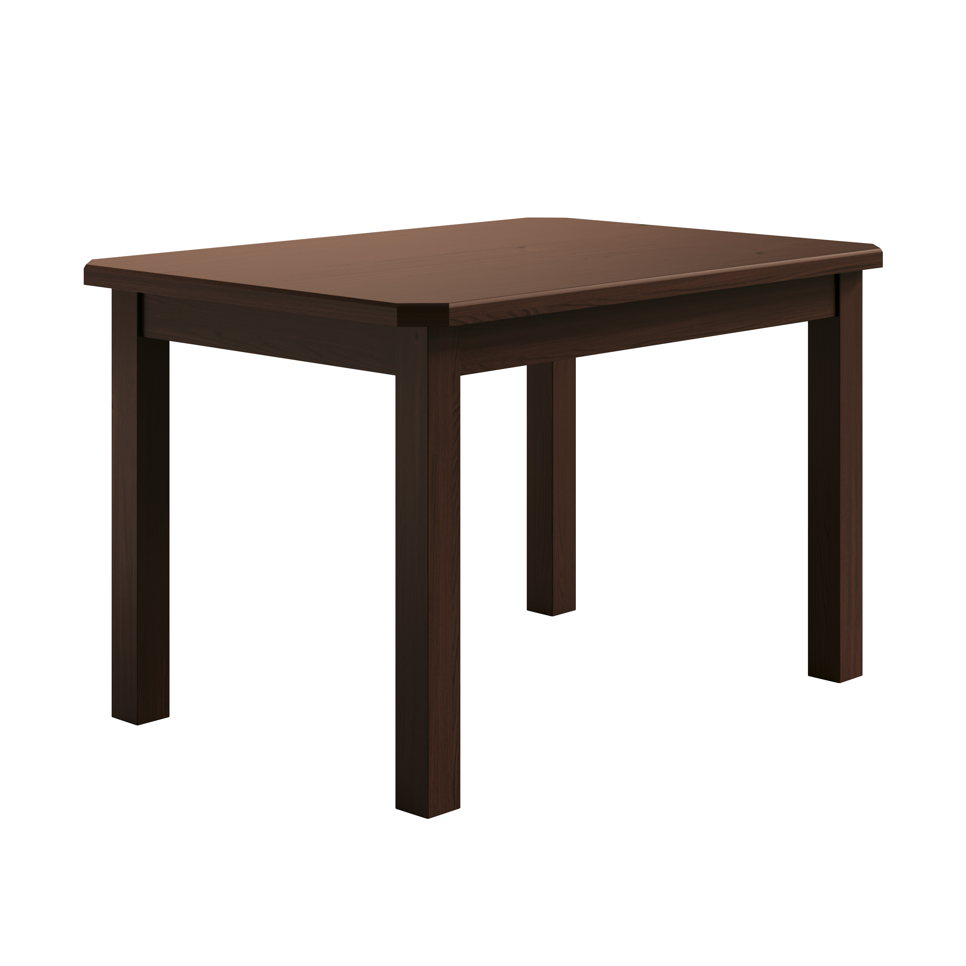 Mesa De Madeira Castanho Maciça 120x88 Para Cozinha Sala Jantar Sfa