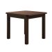 Mesa Quadrada Castanha De Madeira Maciça Pinus 88x88 Para Cozinha Sala De Jantar Sfa