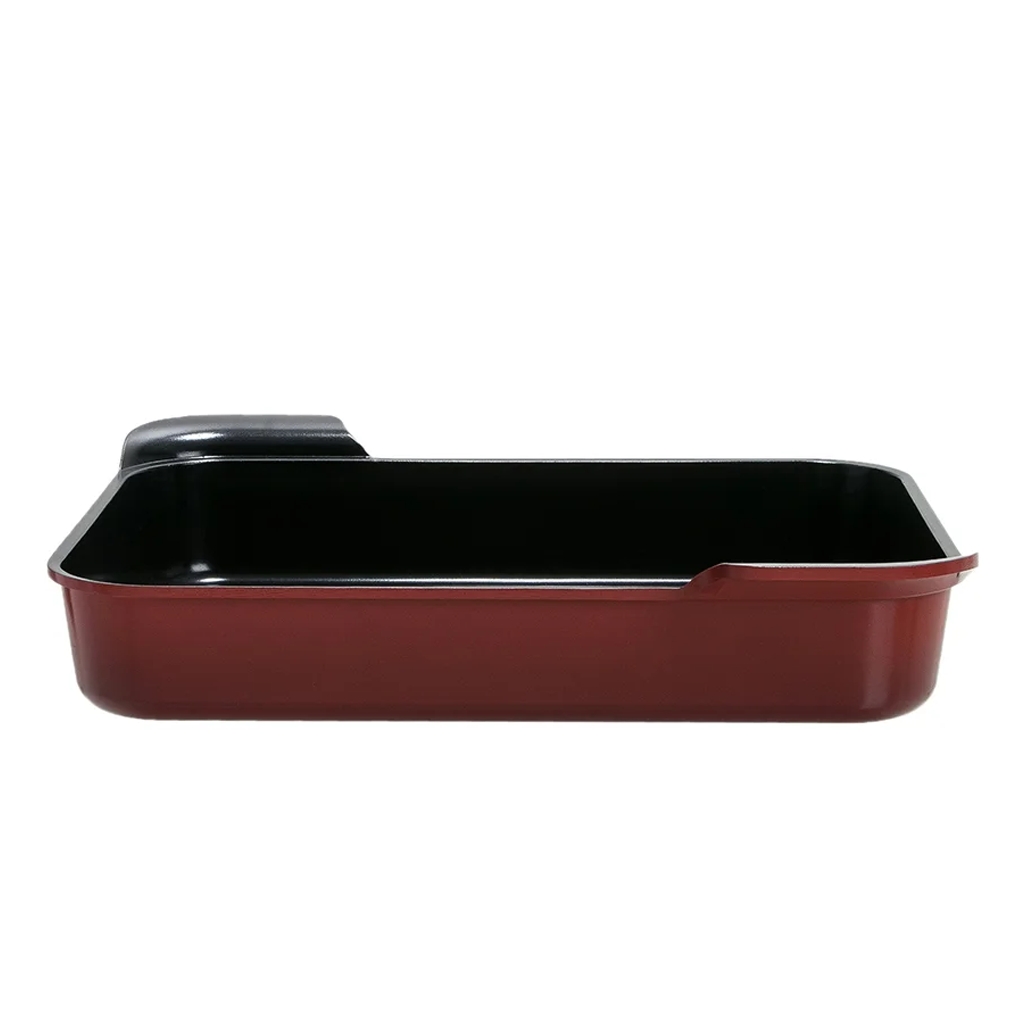 Assadeira - 397x316mm/6L - Neoflam, Vermelha, Alumínio Injetado, Revestimento Cerâmico