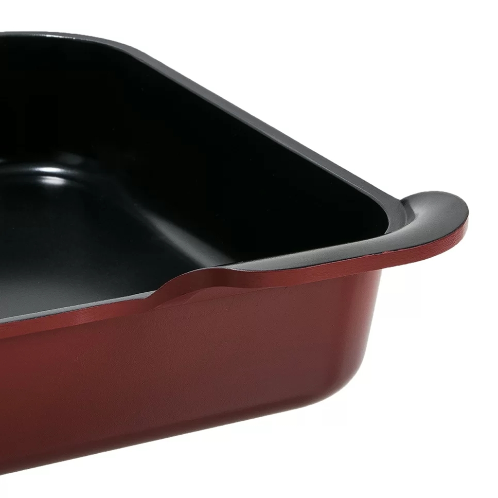 Assadeira - 397x316mm/6L - Neoflam, Vermelha, Alumínio Injetado, Revestimento Cerâmico
