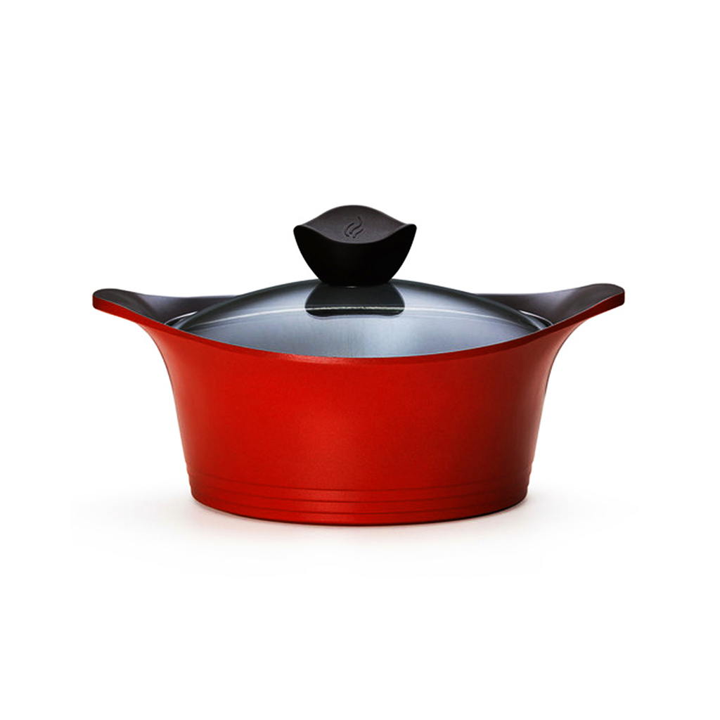 Caçarola 20cm/2,4L com Revestimento Cerâmico - Aeni - Neoflam - Cor Vermelha
