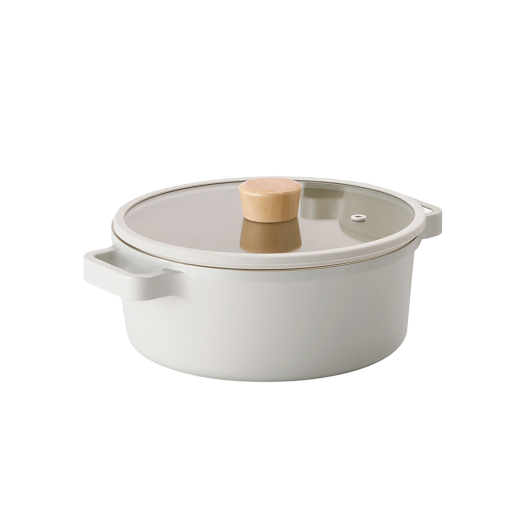 Caçarola 22cm/2,6L - Indução com Revestimento Cerâmico - FIKA - Neoflam - Cor Pérola