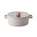 Caçarola 24cm/3,6L - Indução com Revestimento Cerâmico - FIKA - Neoflam - Cor Pérola
