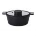 Caçarola 24cm/3,7L - Indução - Alumínio com Revestimento Cerâmico - VULKAN - Neoflam - Cor Preta