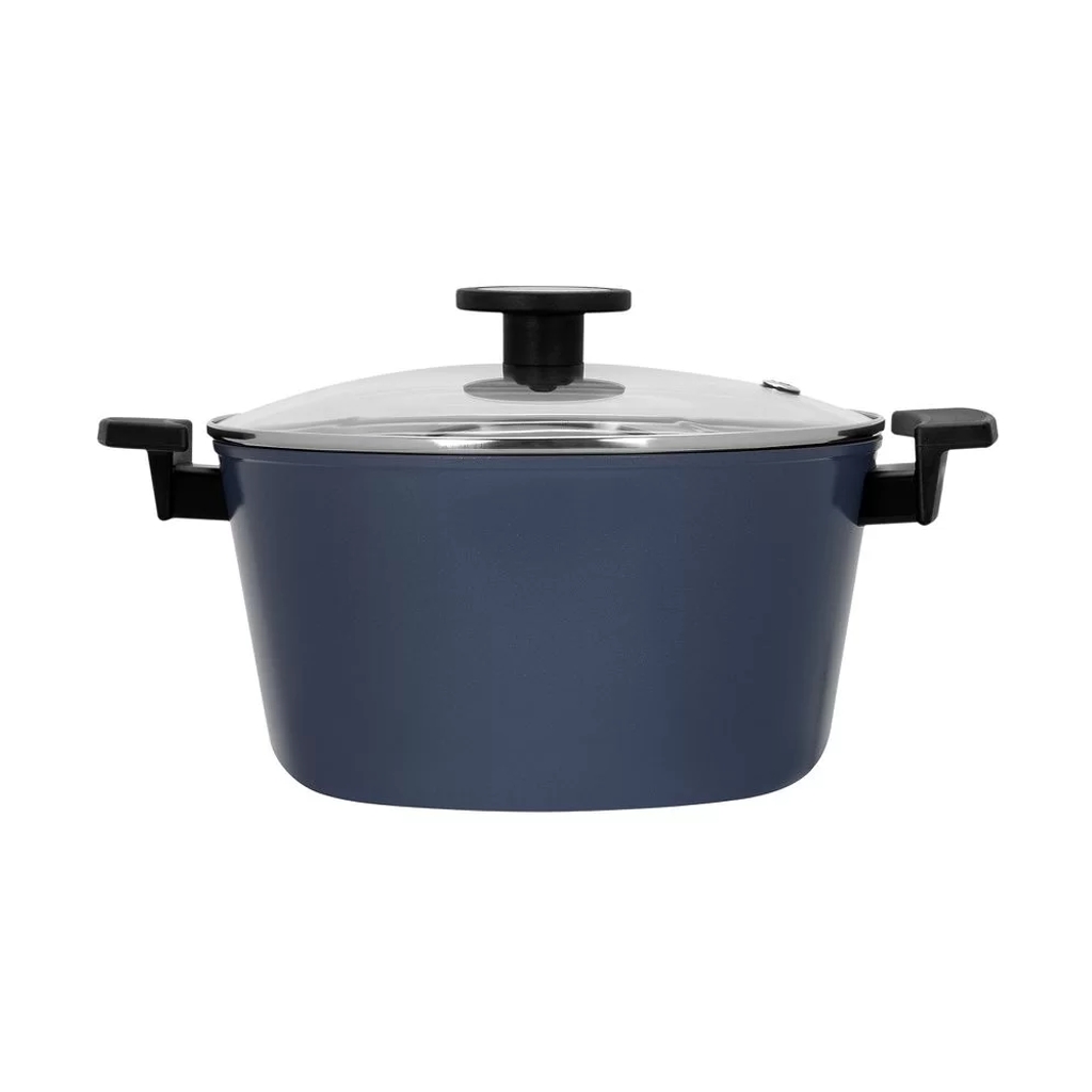 Conjunto de Panelas Indução com Revestimento Cerâmico - Reverse - Neoflam - Cor Azul - 5 peças