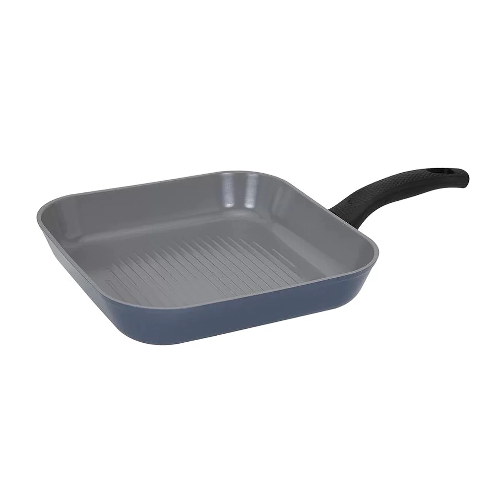 Frigideira Grill 28cm/3,0L - Indução com Revestimento Cerâmico - Reverse - Neoflam - Cor Azul