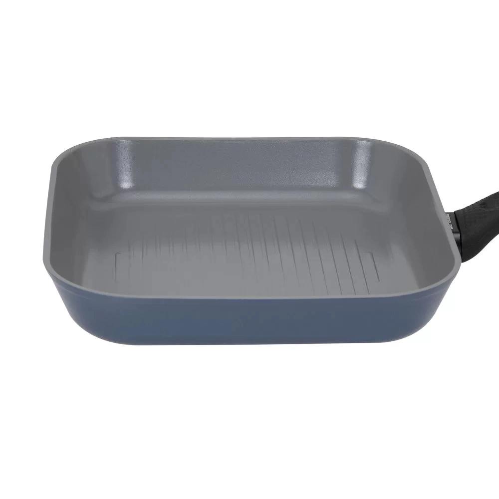 Frigideira Grill 28cm/3,0L - Indução com Revestimento Cerâmico - Reverse - Neoflam - Cor Azul