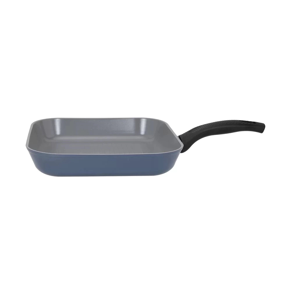 Frigideira Grill 28cm/3,0L - Indução com Revestimento Cerâmico - Reverse - Neoflam - Cor Azul