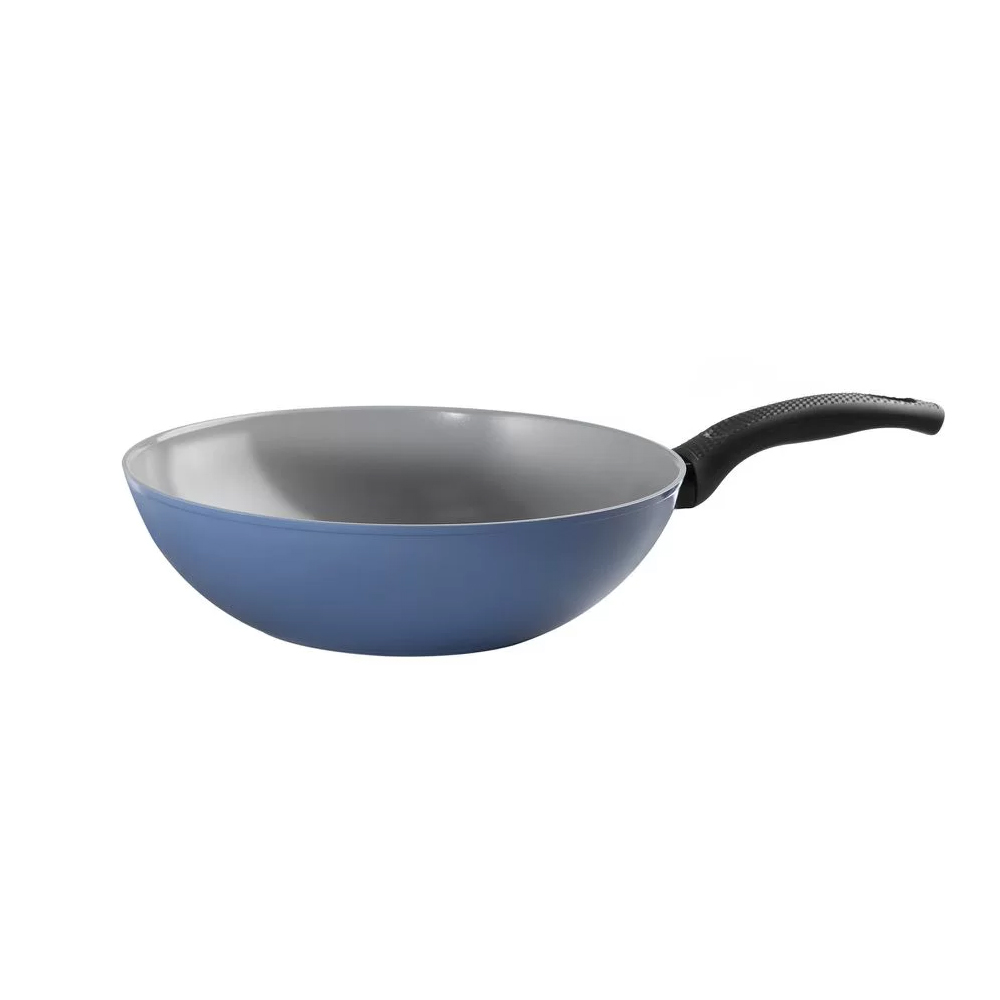 Frigideira Neoflam Wok reverse , alumínio forjado com revestimento cerâmico, Cor Azul 30cm./4,5L