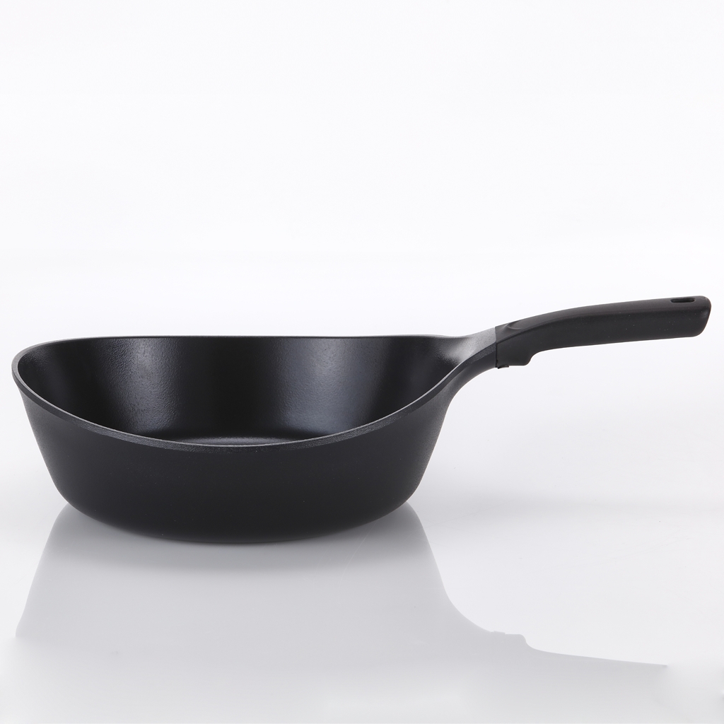 Frigideira Wok 28cm/3,8L - Indução - Alumínio com Revestimento Cerâmico - VULKAN - Neoflam - Cor Preta