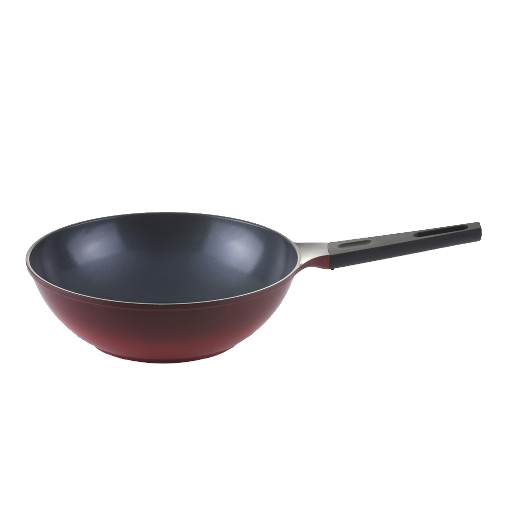 Frigideira Wok 30cm/4,7L com Revestimento Cerâmico - Amie - Neoflam - Cor Vermelha