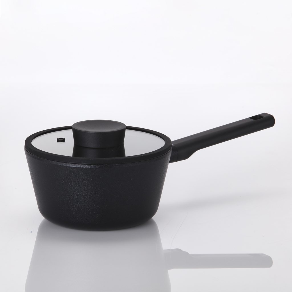 Panela 18cm/1,7L - Indução - Alumínio com Revestimento Cerâmico - VULKAN - Neoflam - Cor Preta
