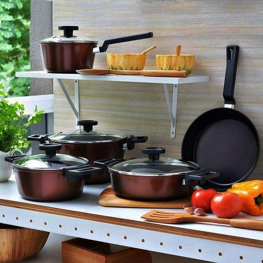Panela 18cm/1,9L - Indução com Revestimento Cerâmico - Reverse - Neoflam - Cor Marrom Rosa