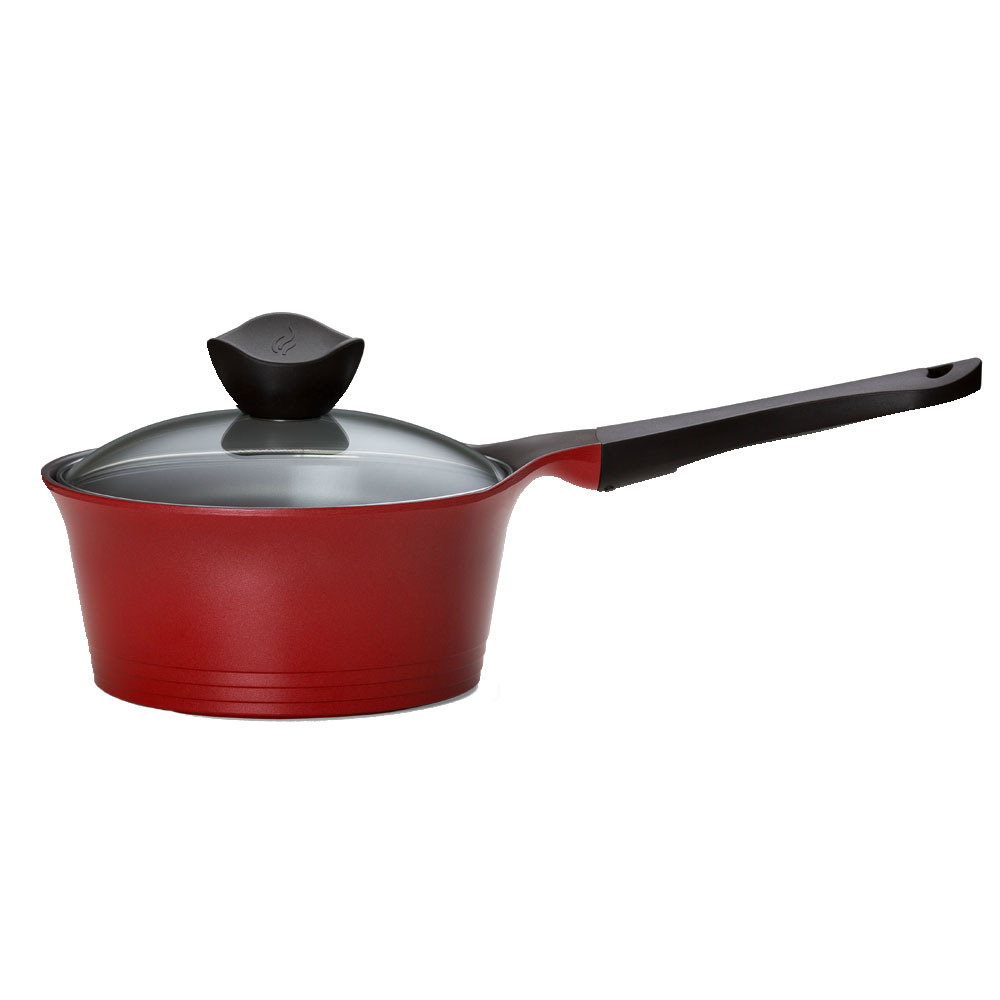 Panela 18cm/1,9L com Revestimento Cerâmico - Aeni - Neoflam - Cor Vermelha