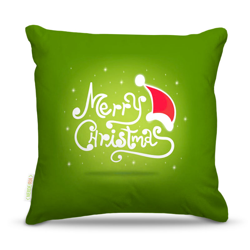 Almofada 40 x 40cm Nerderia e Lojaria natal colorido