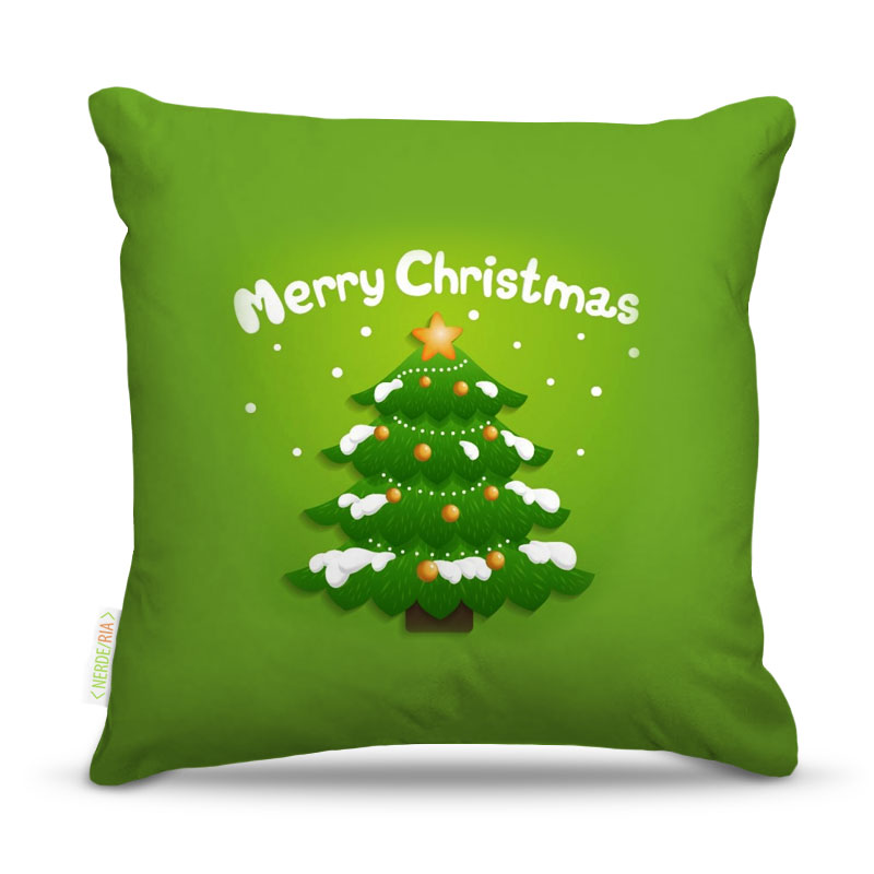 Almofada 40 x 40cm Nerderia e Lojaria natal8 colorido