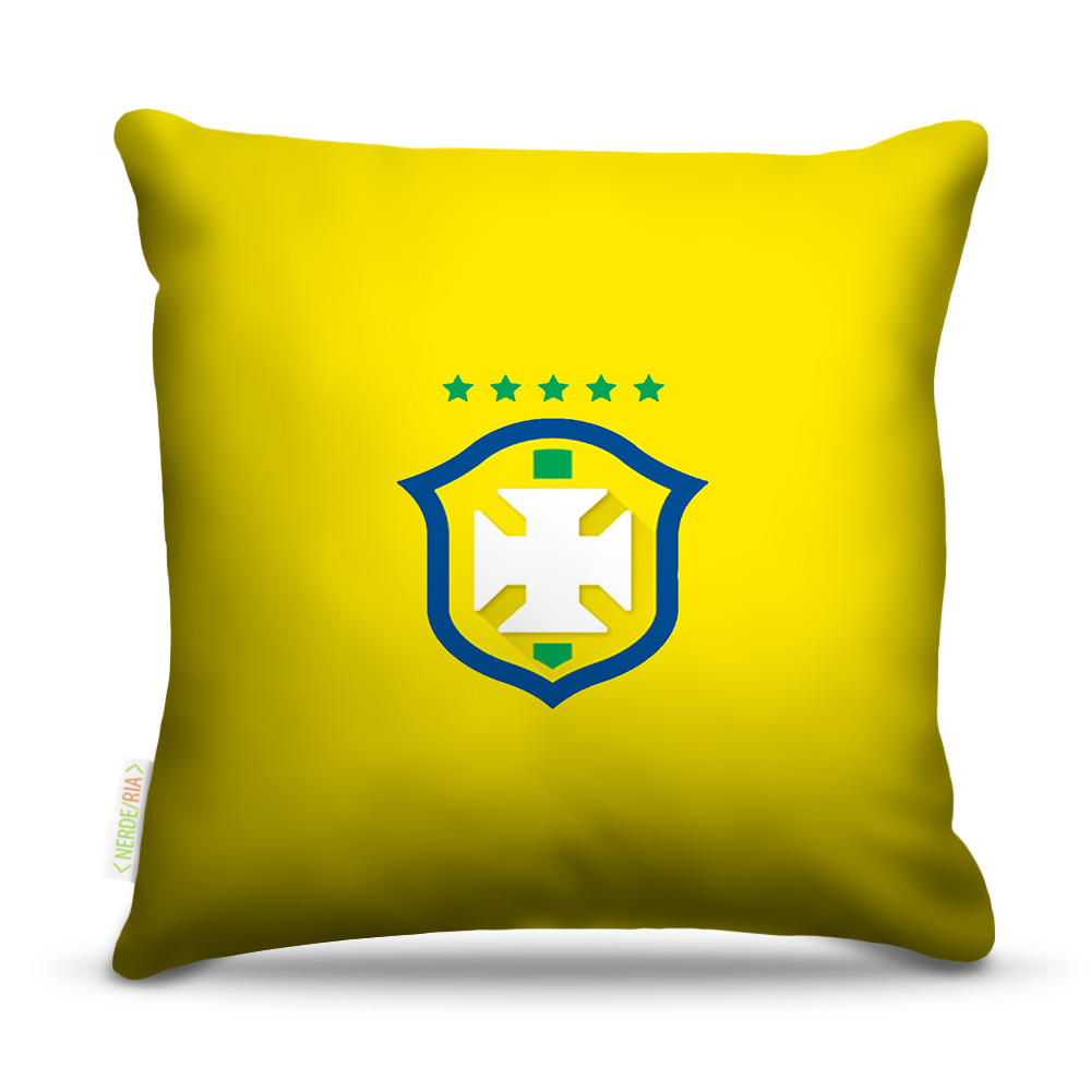 Almofada 45 x 45cm  Nerderia e Lojaria eleção brasileira colorido