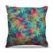 Almofada 45 x 45cm  Nerderia e Lojaria flores tropicias colorido