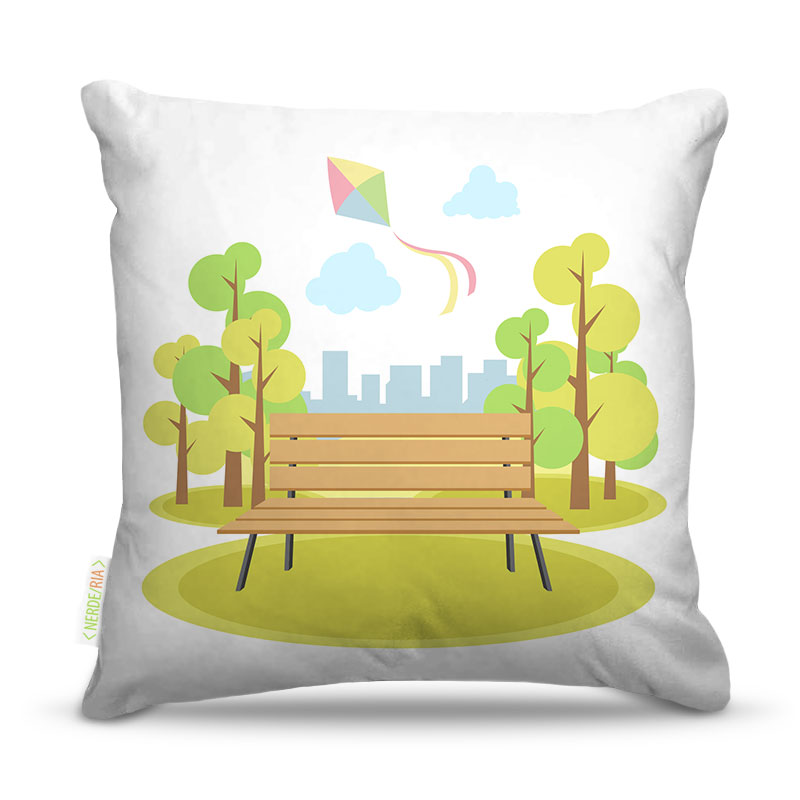 Almofada 45 x 45cm  Nerderia e Lojaria parque colorido