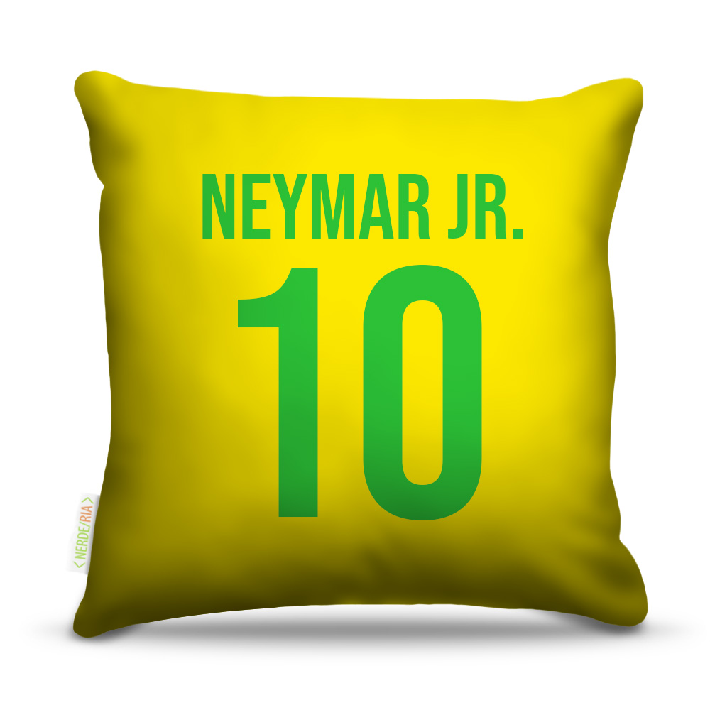 Almofada 45 x 45cm  Nerderia e Lojaria rasil camisa 10 colorido