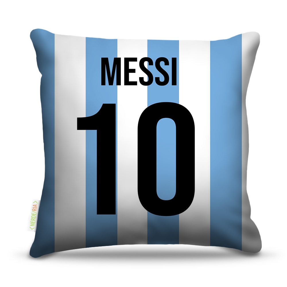 Almofada 45 x 45cm  Nerderia e Lojaria rgentina camisa 10 colorido