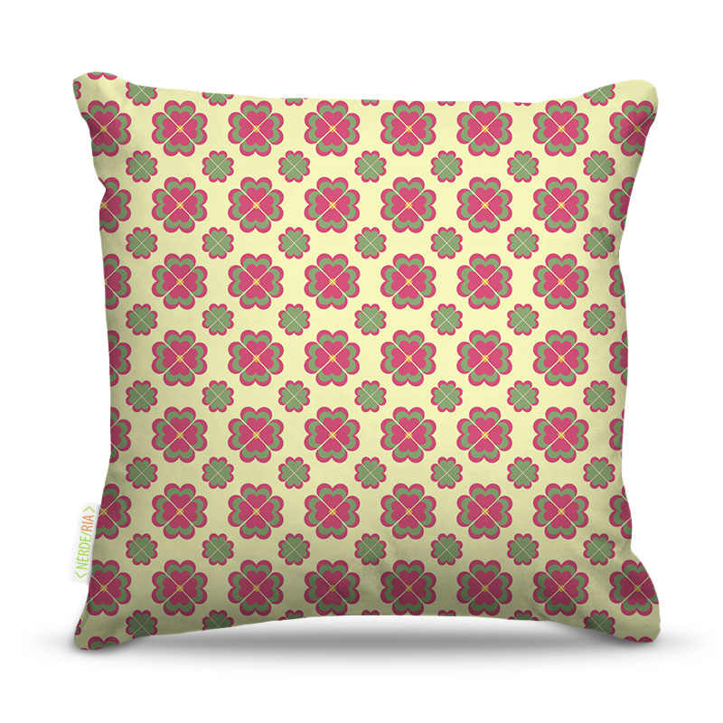Almofada 45 x 45cm  Nerderia e Lojaria vintage 17 colorido