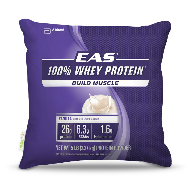 Almofada 45 x 45cm  Nerderia e Lojaria whey eas colorido