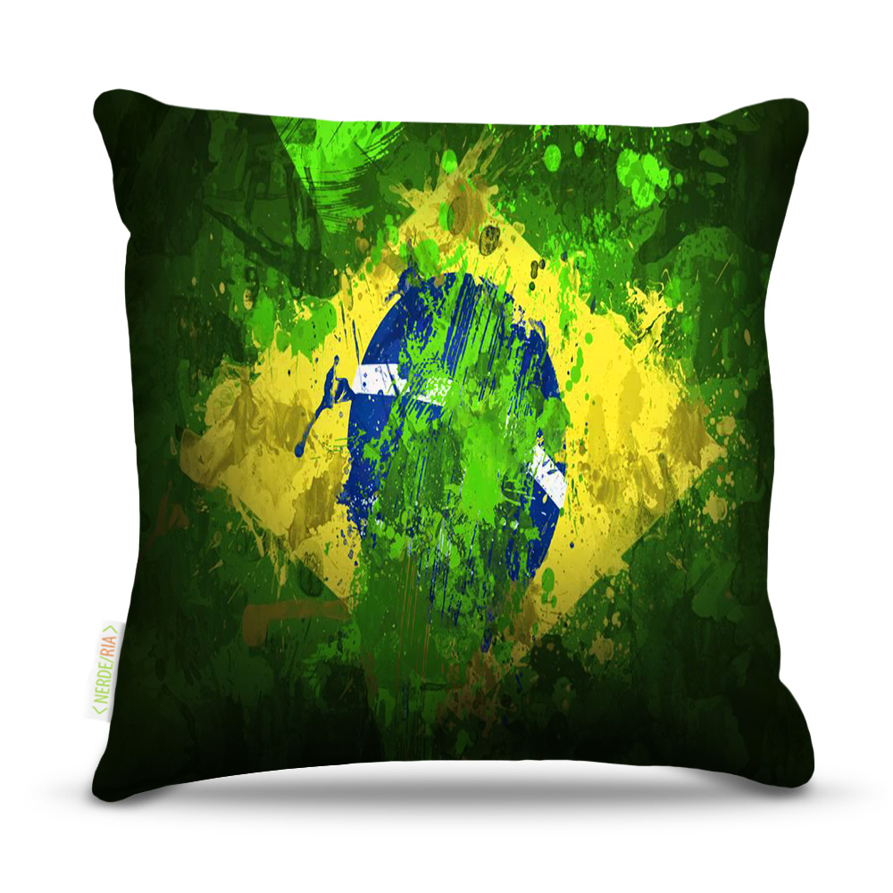 Almofada Brasil Aquarela 45X45Cm