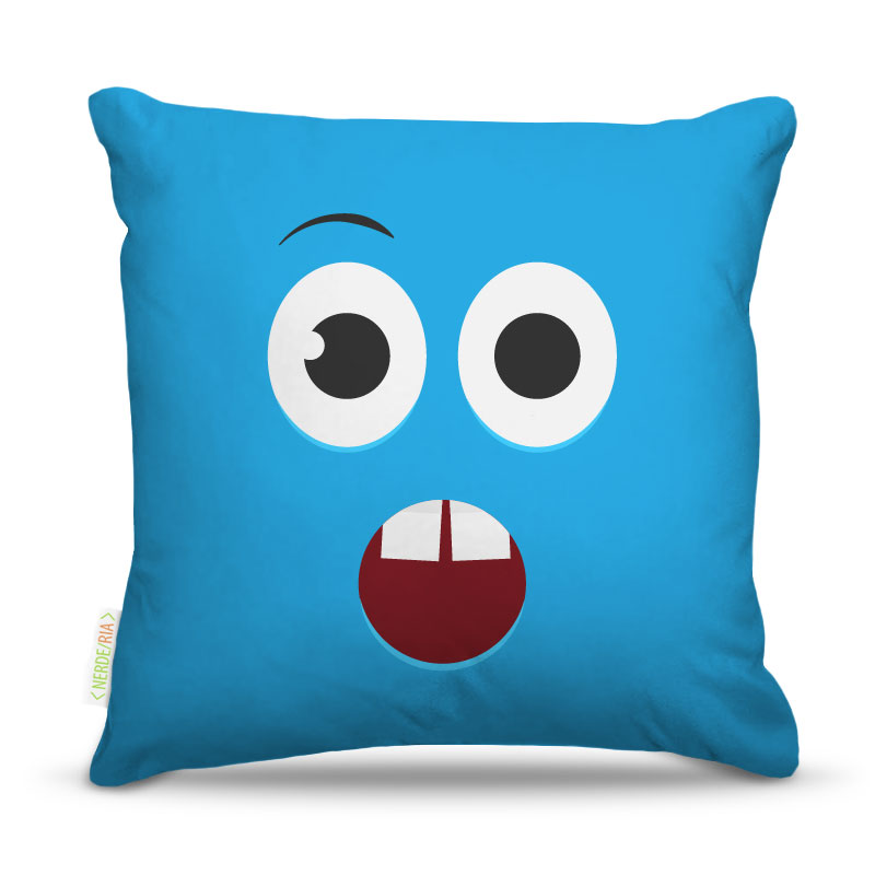 Almofada Carinha Azul 45X45Cm