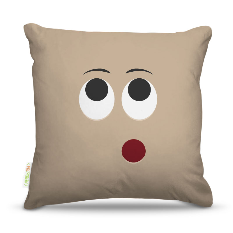 Almofada Carinha Marrom 45X45Cm