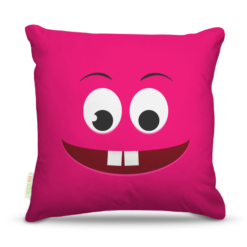 Almofada Carinha Rosa 45X45Cm