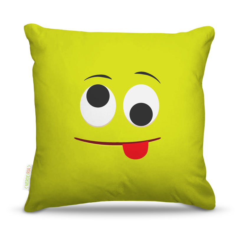 Almofada Carinha Verde Abacate 45X45Cm